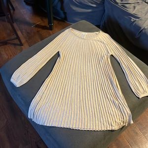 Max Studios Tan ripple dress.